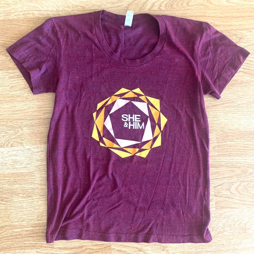 She and Him authentic Concert Tee